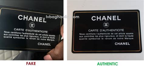 how to know if real chanel bag|authenticity card Chanel.